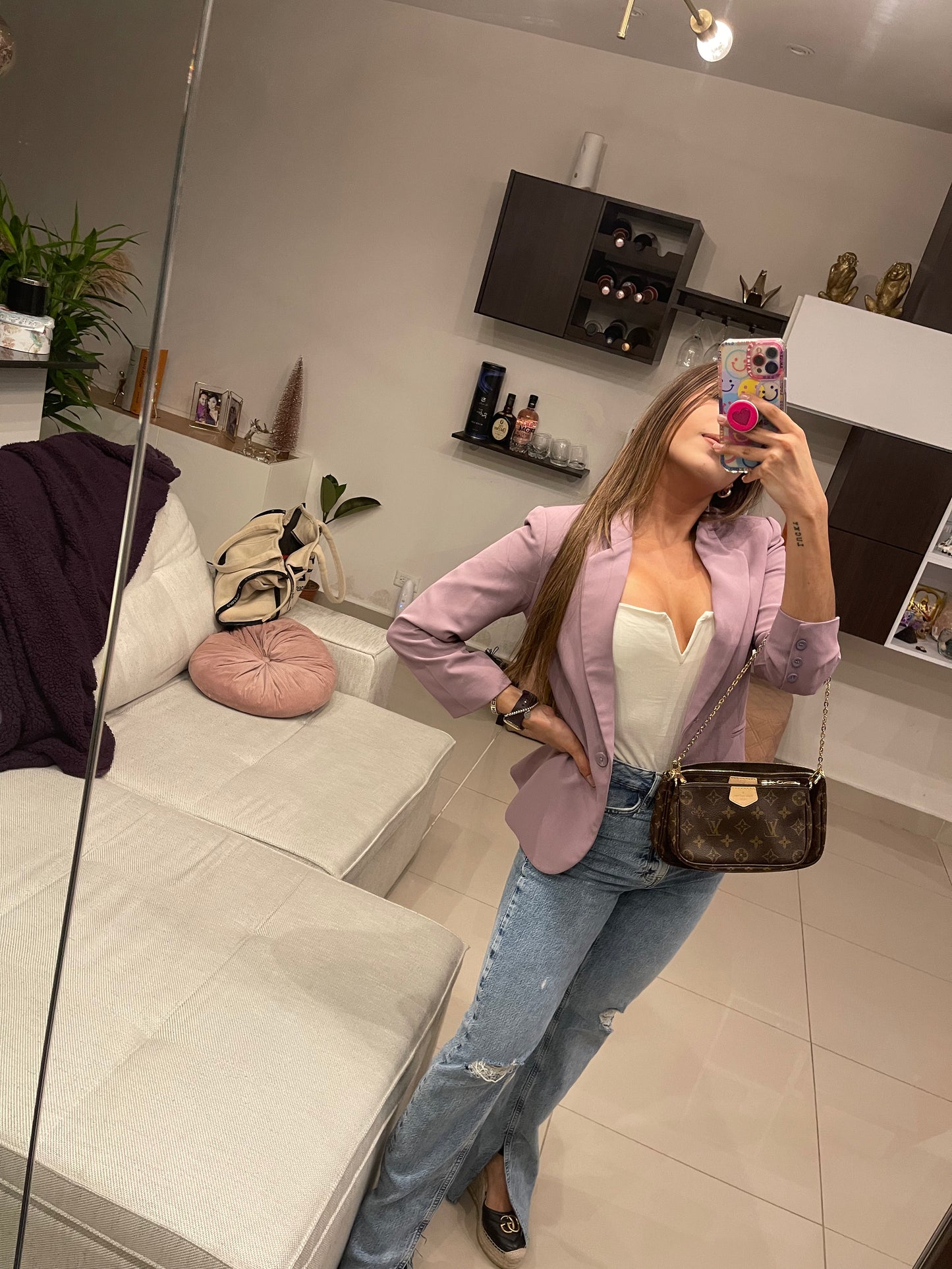 Blazer lila mujer fit estructurado Doze – Colección Origen