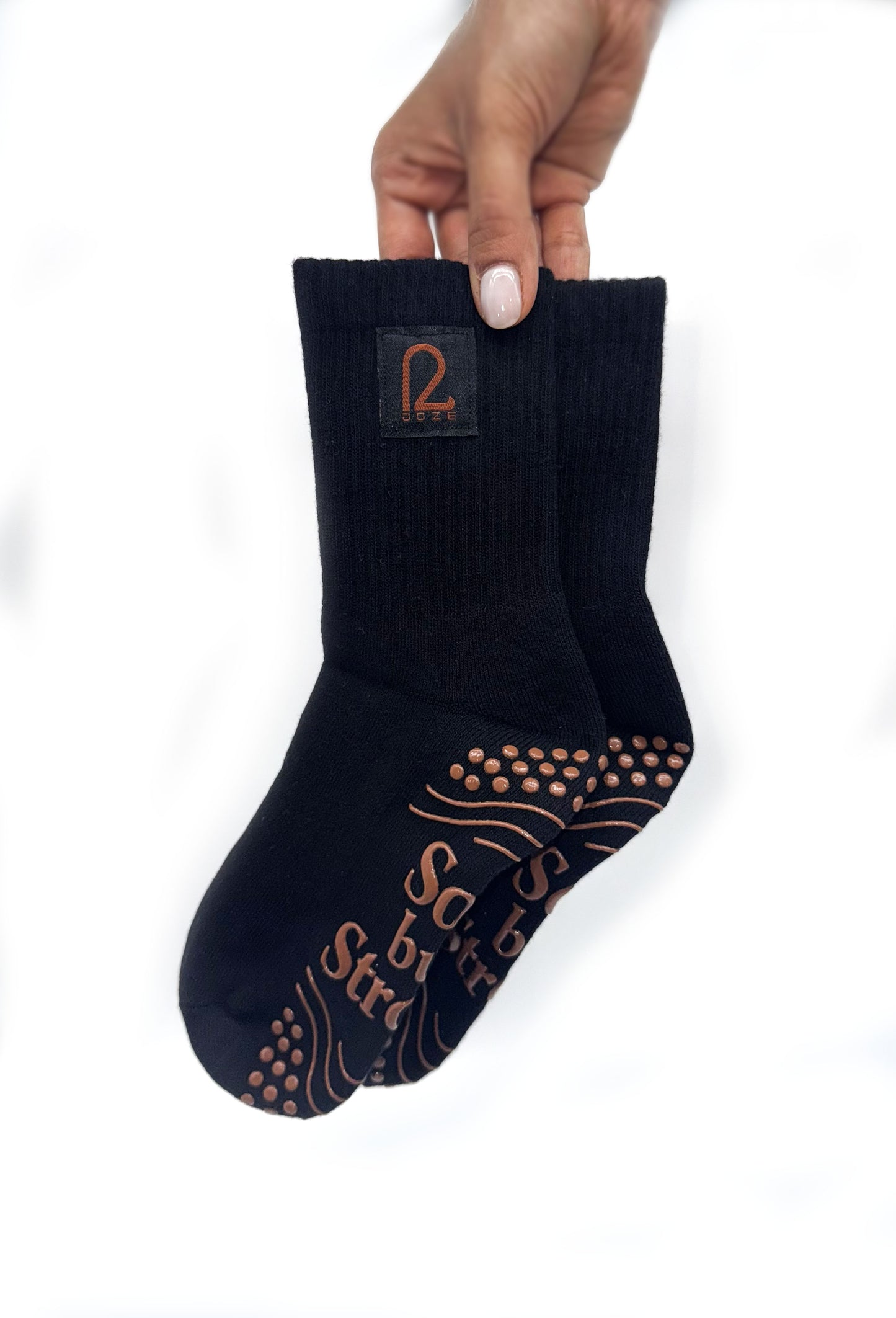 Medias negras con grip antideslizante para Pilates, Yoga y Lagree – Doze