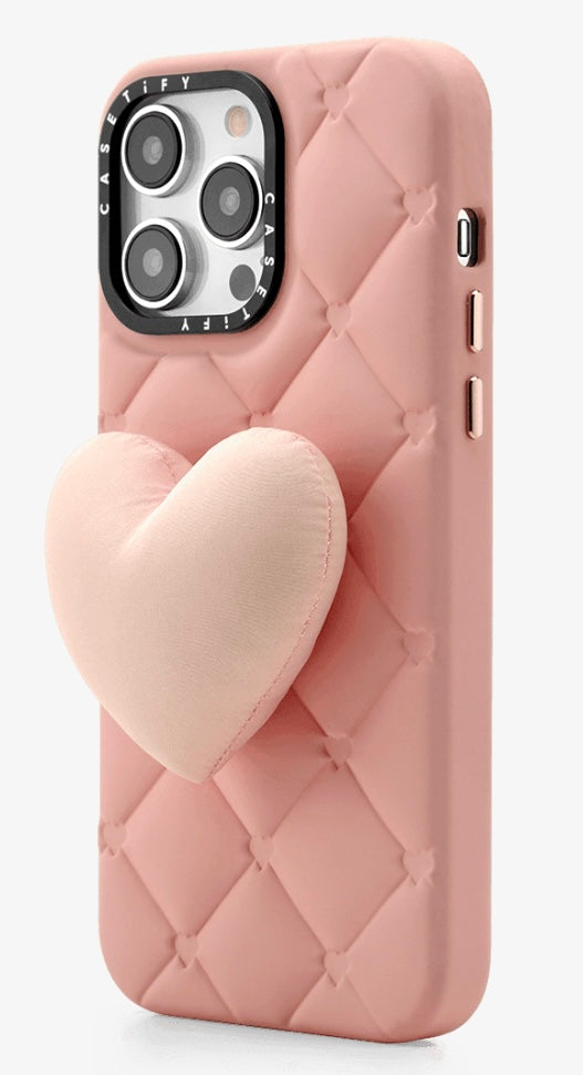 Funda Casetify rosa modelo Grippy Case para iPhone 15 Pro Max