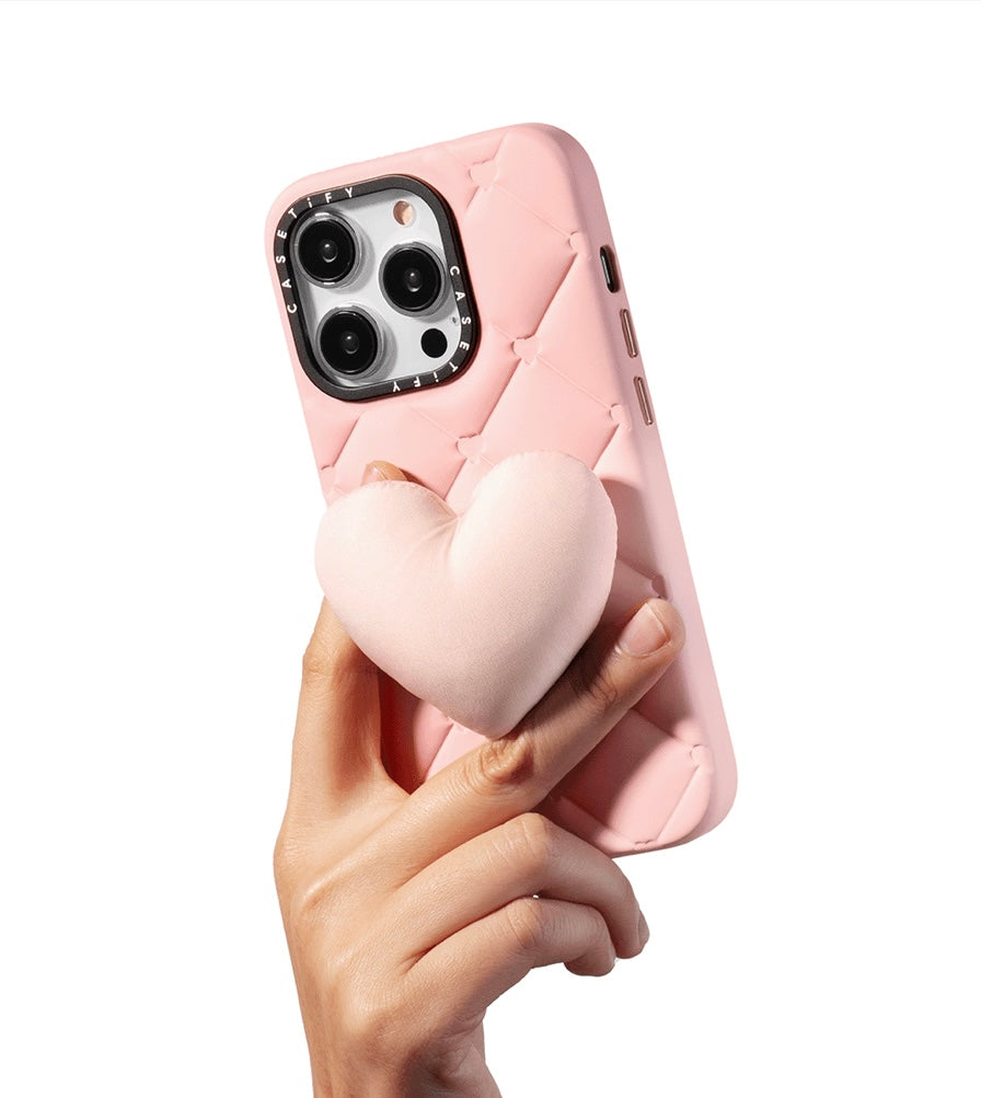 Funda Casetify rosa modelo Grippy Case para iPhone 15 Pro Max