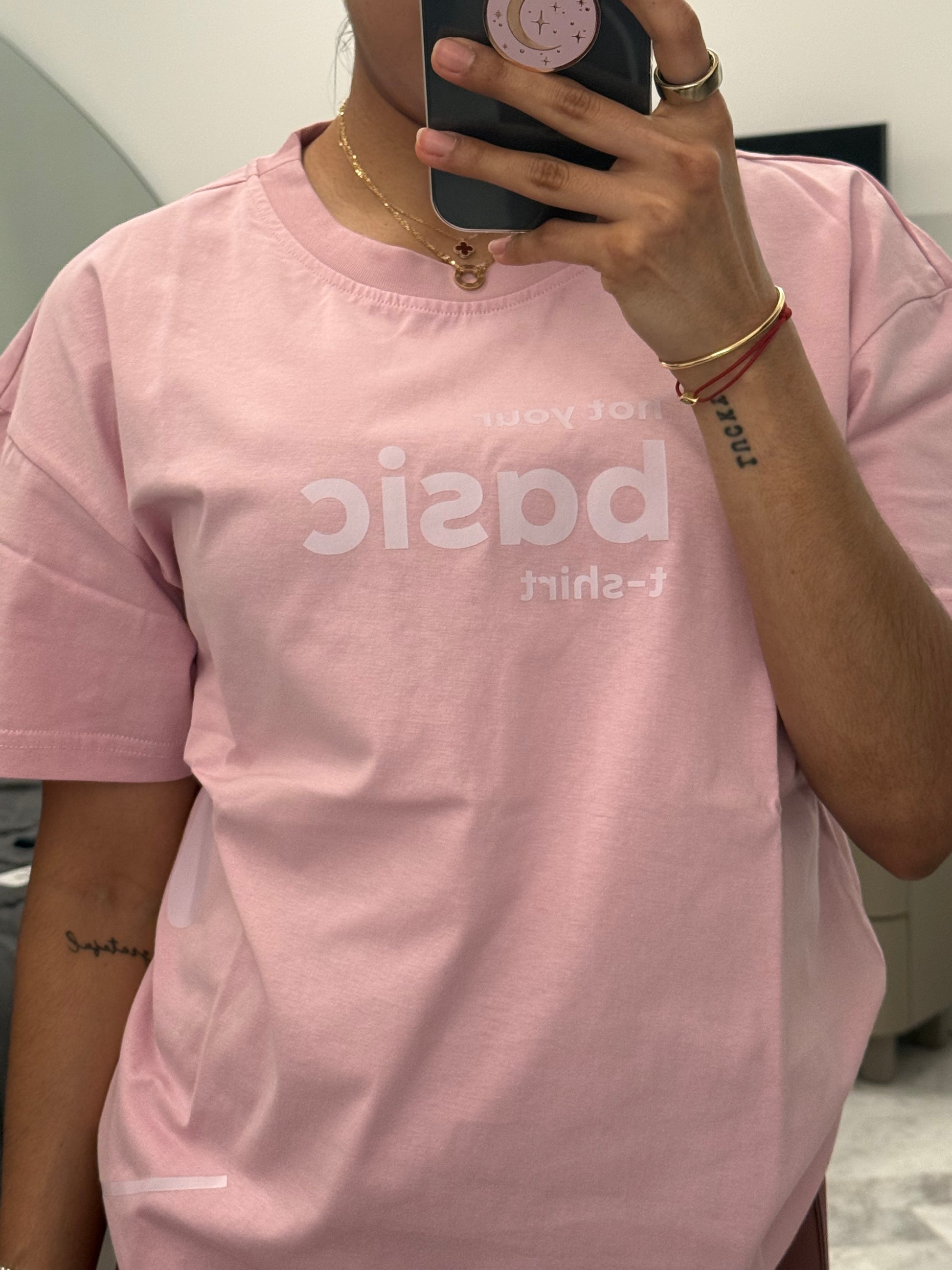 tshirt rosada basica