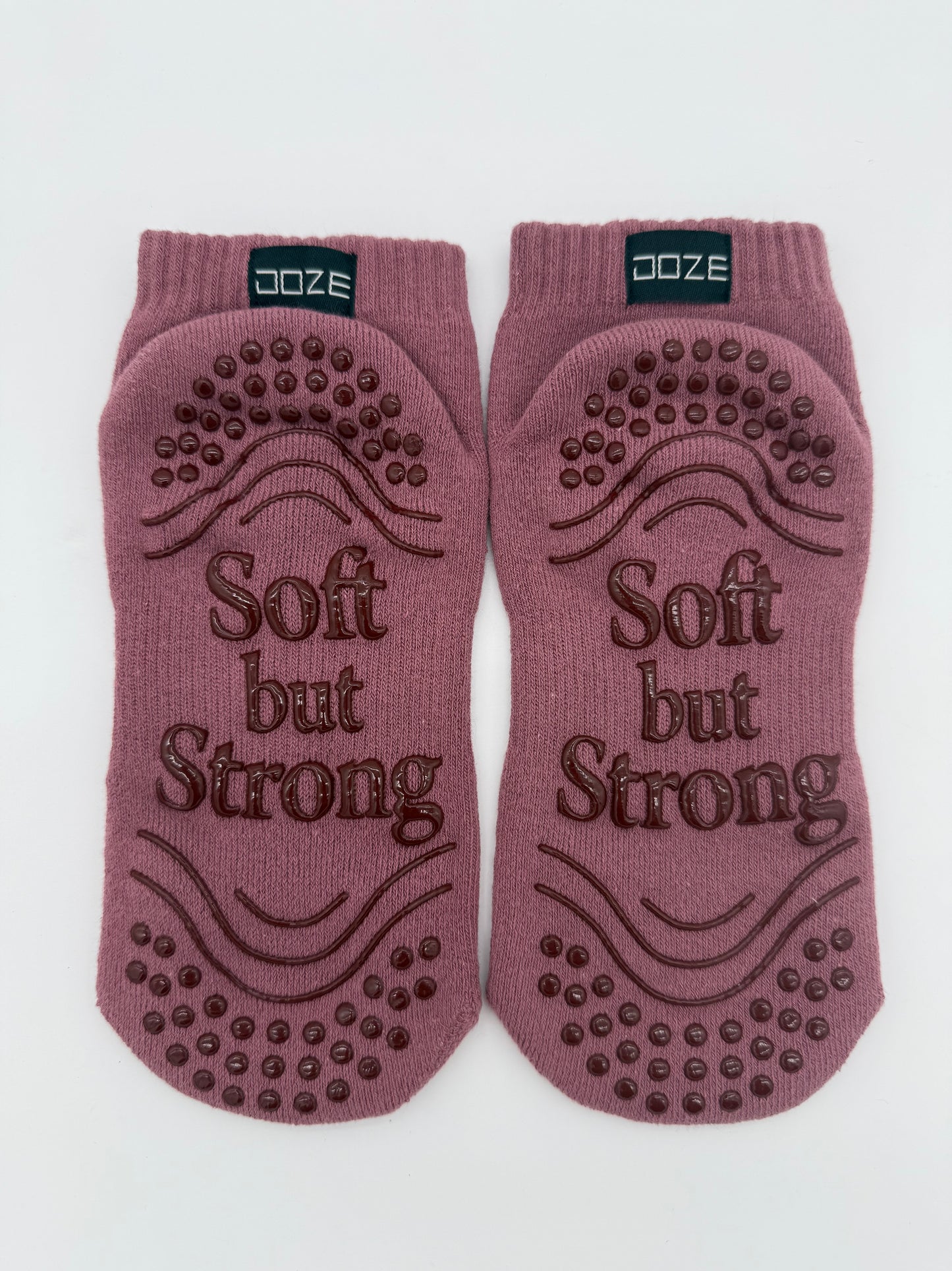 Medias con grip rosadas DOS DOZE para Pilates y yoga