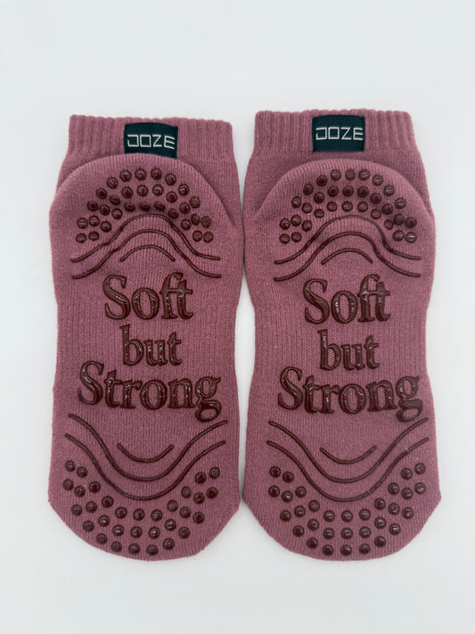 Medias con grip rosadas DOS DOZE para Pilates y yoga
