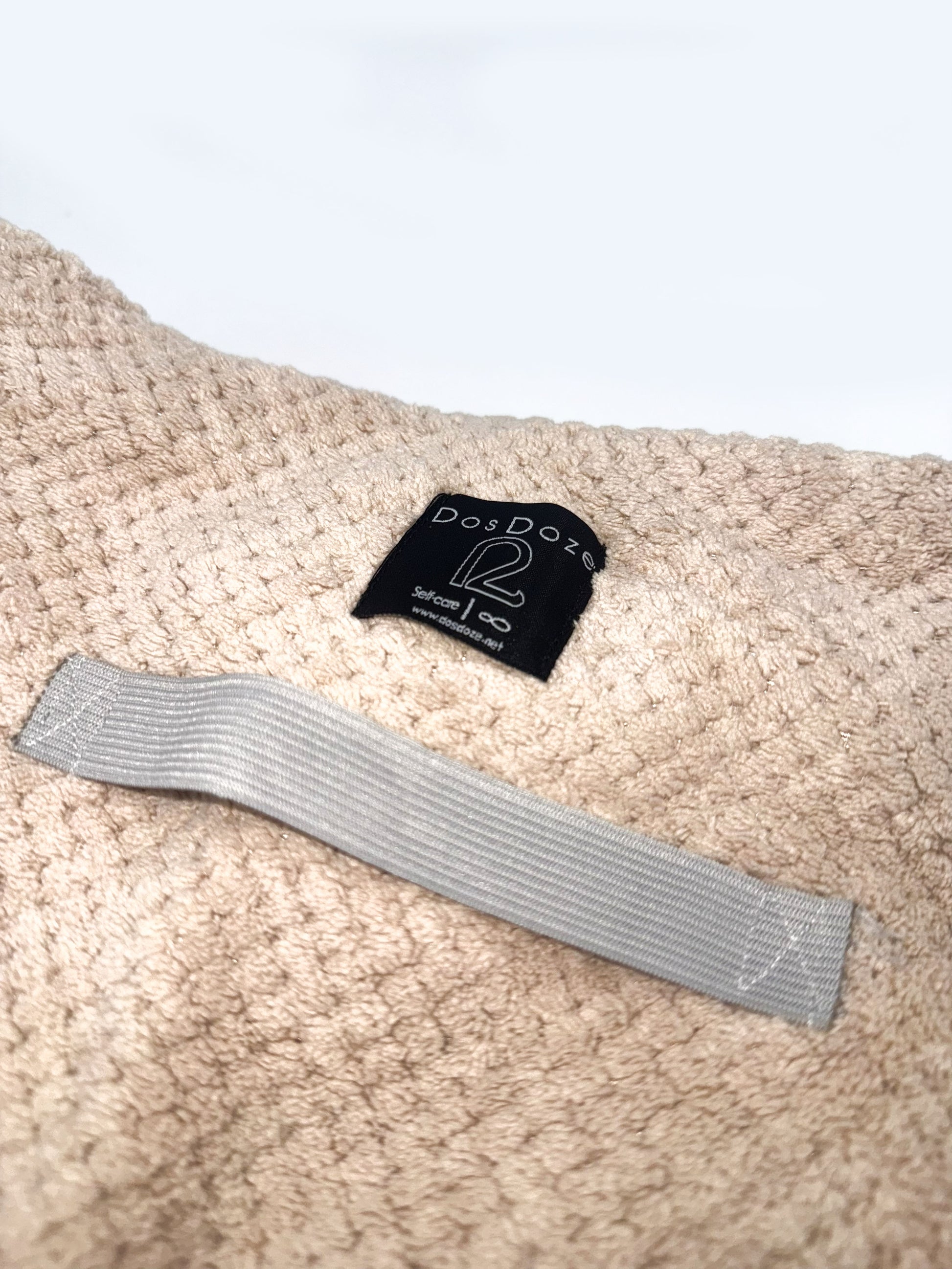 Toalla de microfibra para cabello en uso